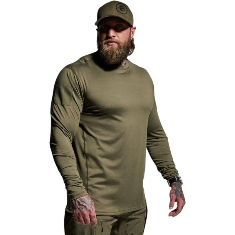 Picture of Born Primitive Ranger Shirt Long Sleeve OD Green   